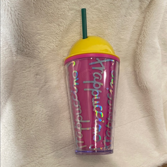 Grande Starbucks Frappuccino Tumbler with Stay-Put Straw • fits up to 17 oz - Picture 1 of 7